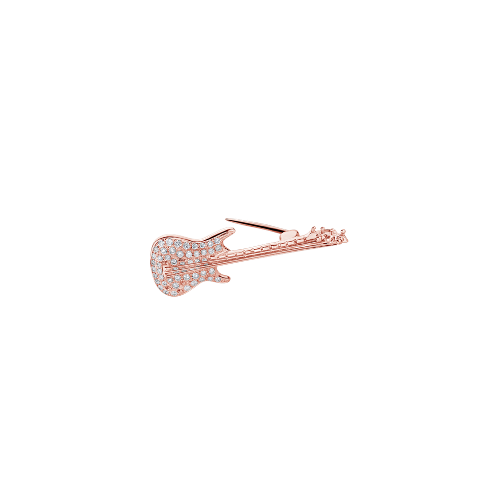 Brošňa s diamantmi Diamond Guitar