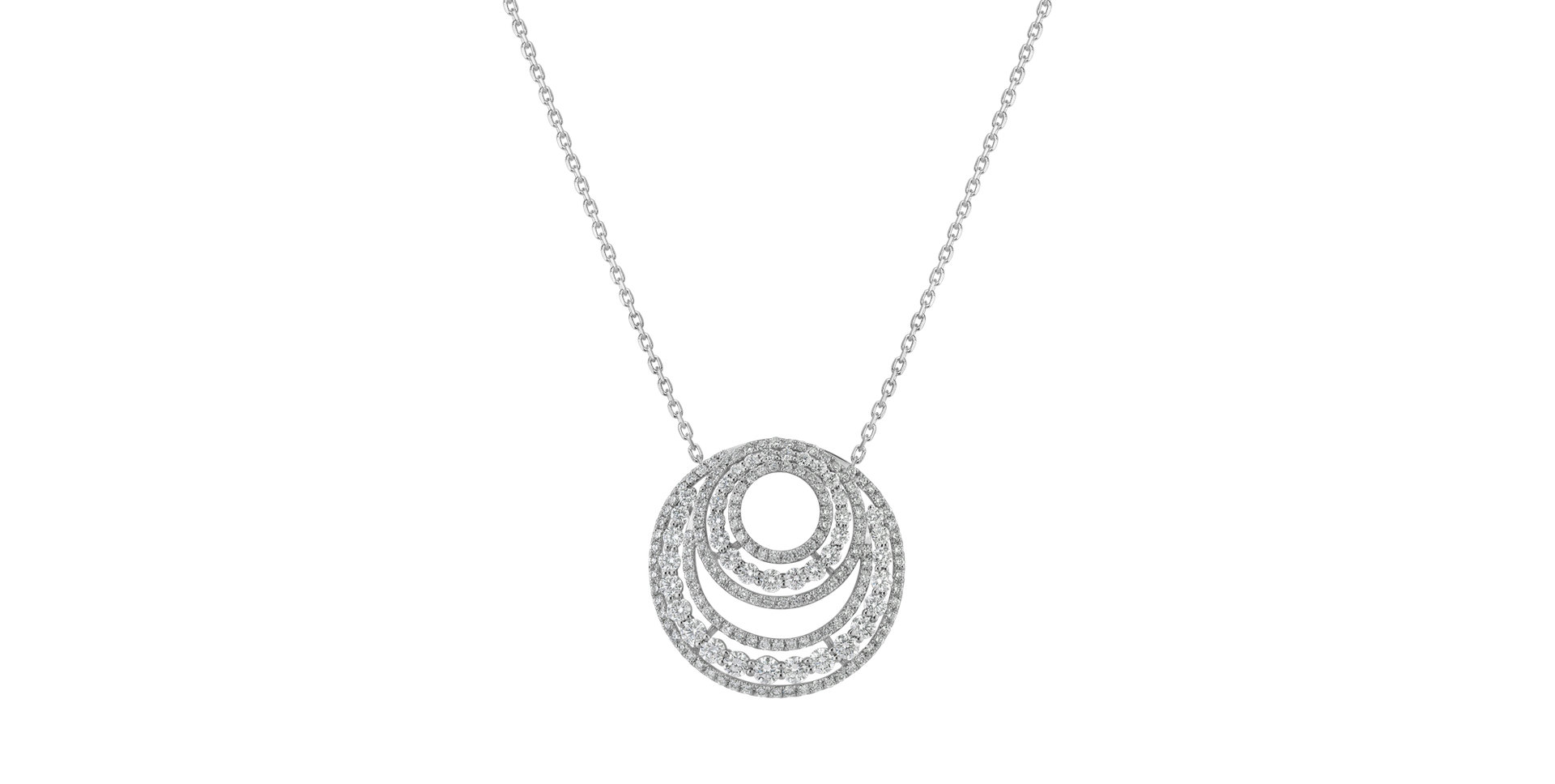 Přívěsok s diamantmi Moon Shine