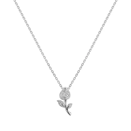 Přívěsok s diamantmi Rose Exclusive