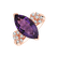 Prsteň s ametystom a diamantmi Bali2