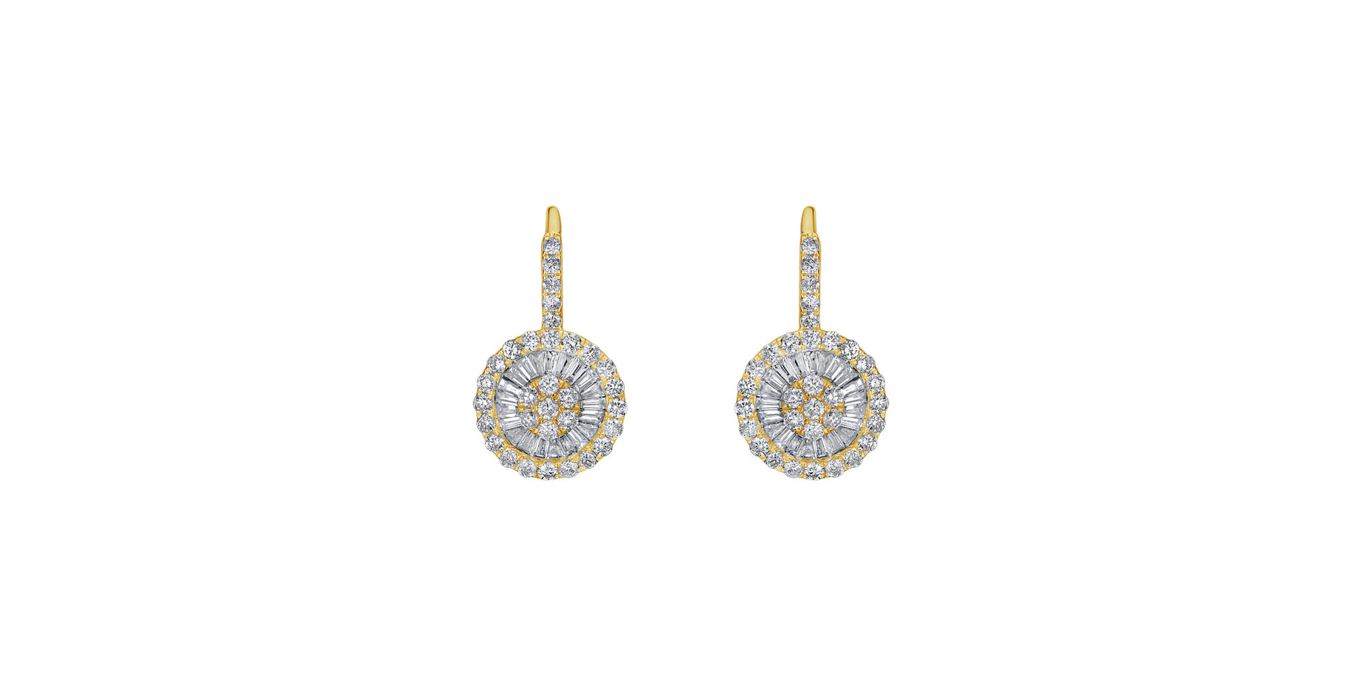 Náušnice s diamantmi Sunlight