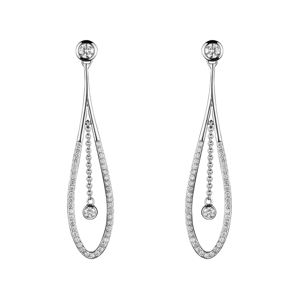 Náušnice s diamantmi Wonder Tears