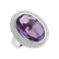 Prsteň s ametystom a diamantmi Saron2