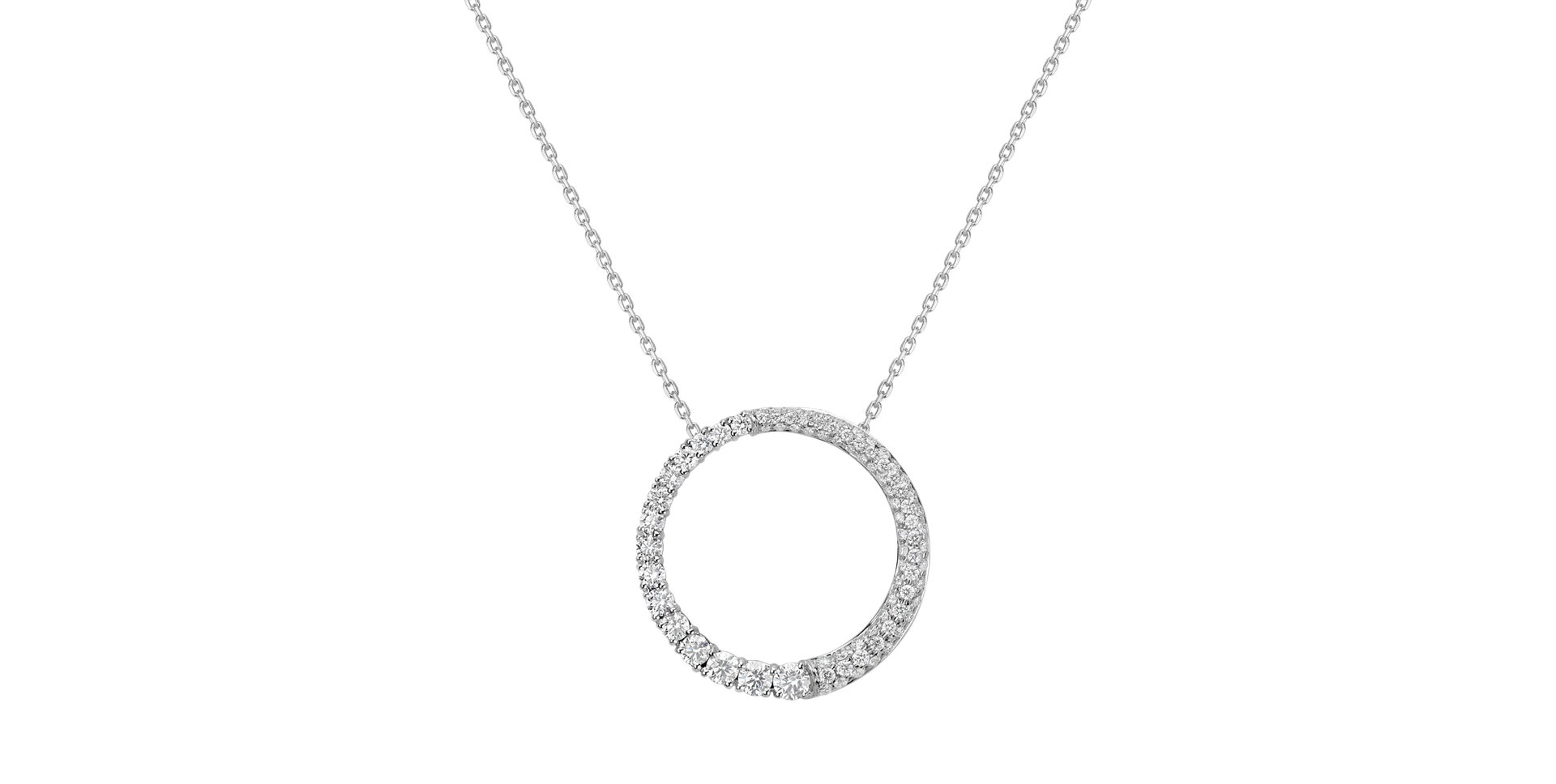 Přívěsok s diamantmi Geometric Silhouette