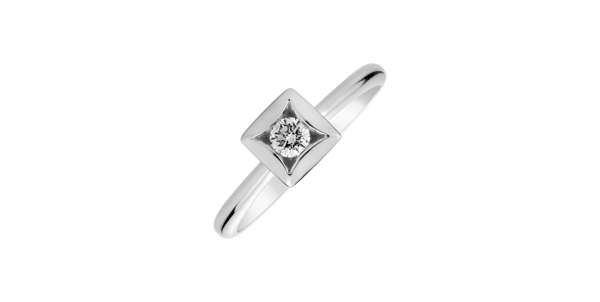 Prsteň s diamantom Diamond Square