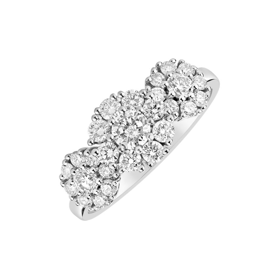 Prsteň s diamantmi Crème Brûlée