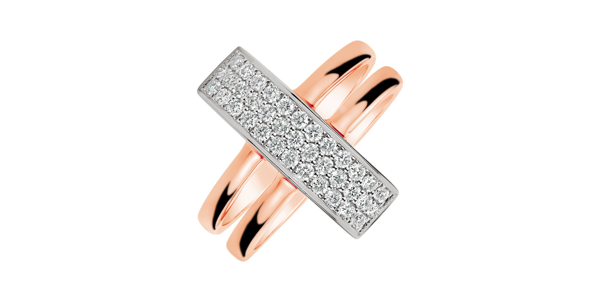 Prsteň s diamantmi Sky Line