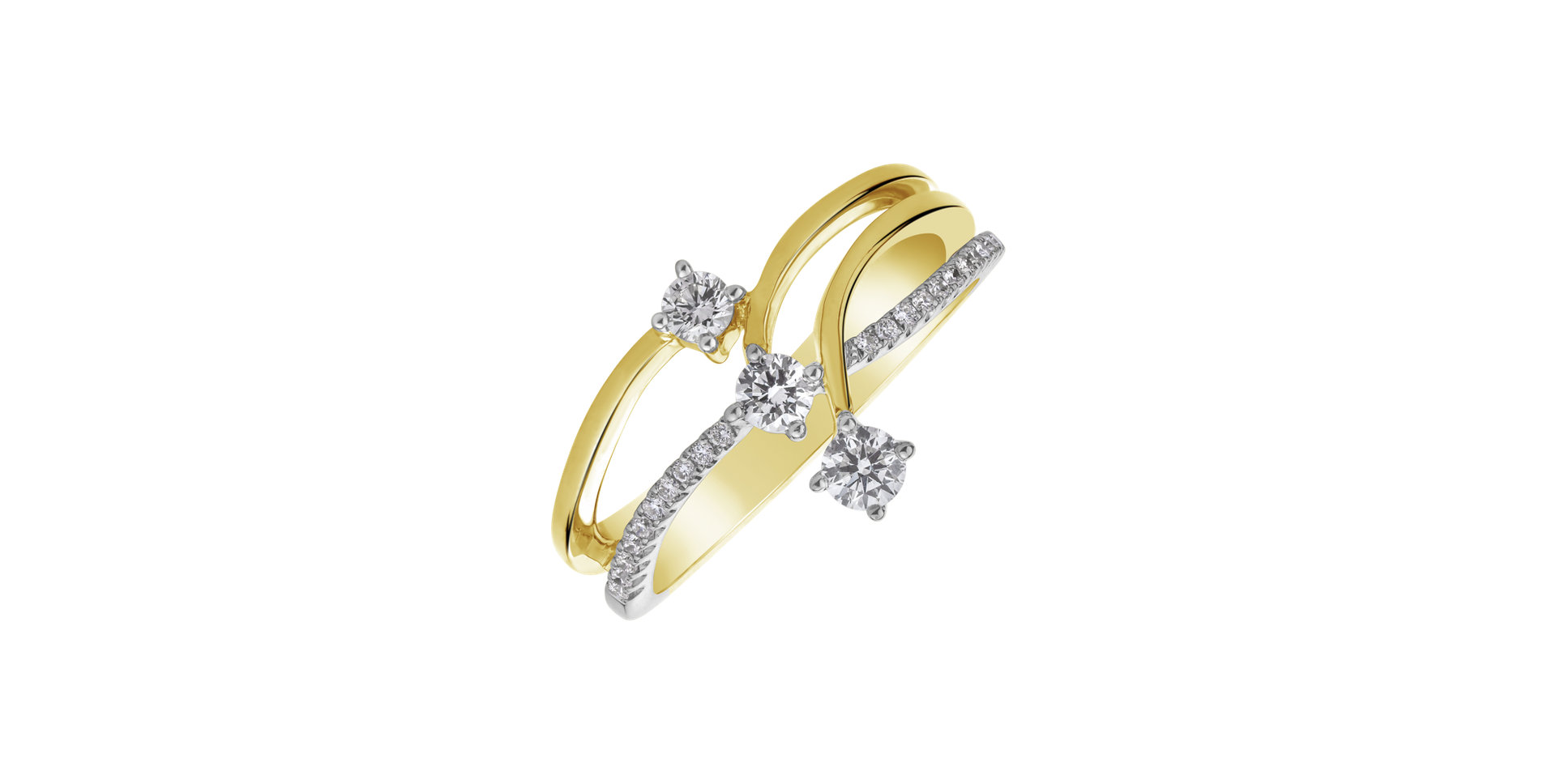 Prsteň s diamantmi Aislinn