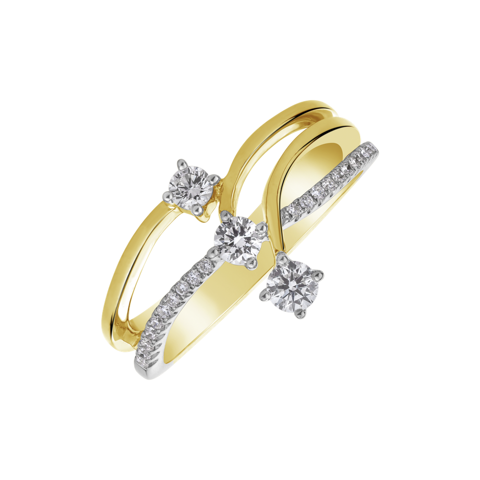 Prsteň s diamantmi Aislinn