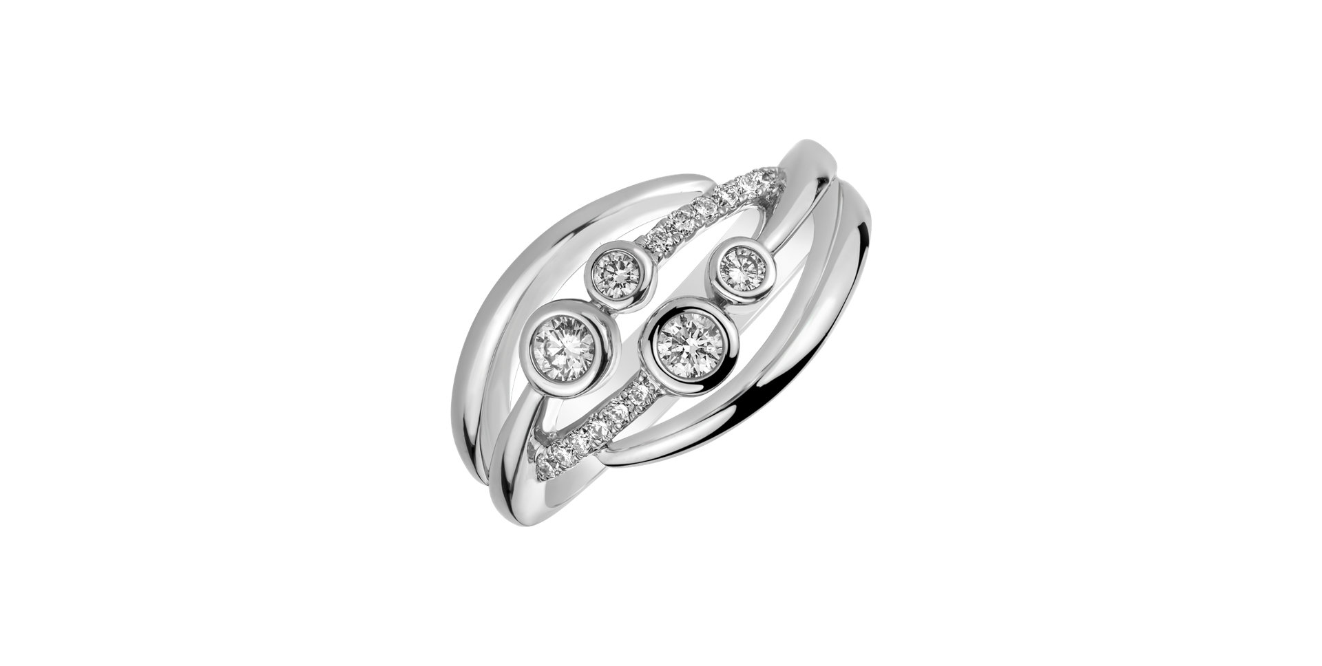 Prsteň s diamantmi Vaughn