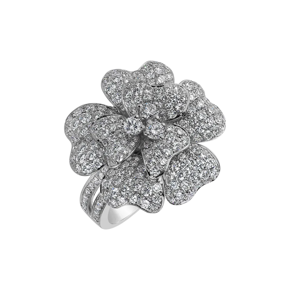 Prsteň s diamantmi Floretta
