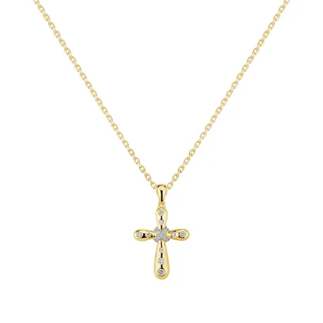 Přívěsok s diamantmi Magic Cross