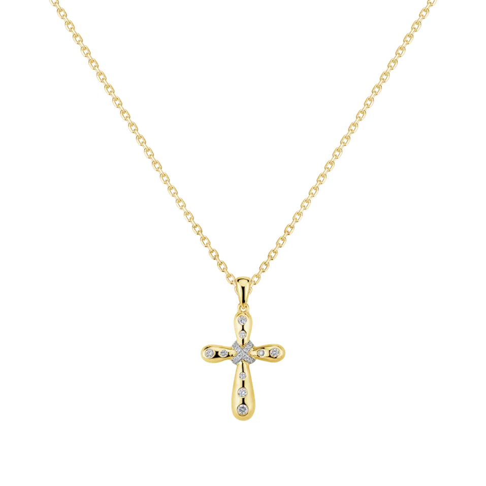 Přívěsok s diamantmi Magic Cross
