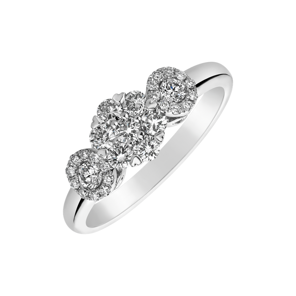 Prsteň s diamantmi Bright Luck