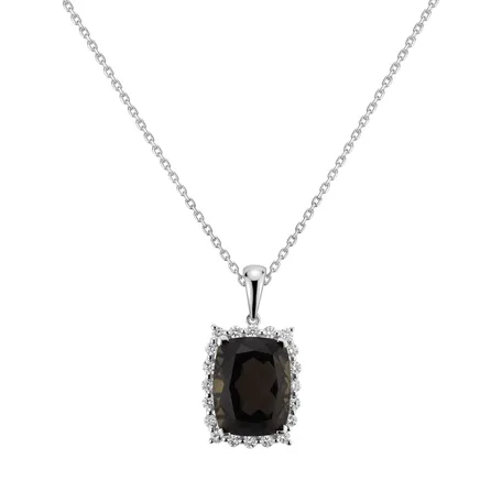 Přívěsok s quartzom a diamantmi Abdon