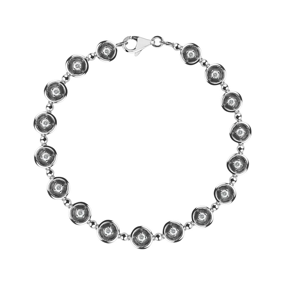 Náramok s diamantmi Fancy Circles