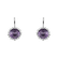 Náušnice s ametystom diamantmi Sandra2