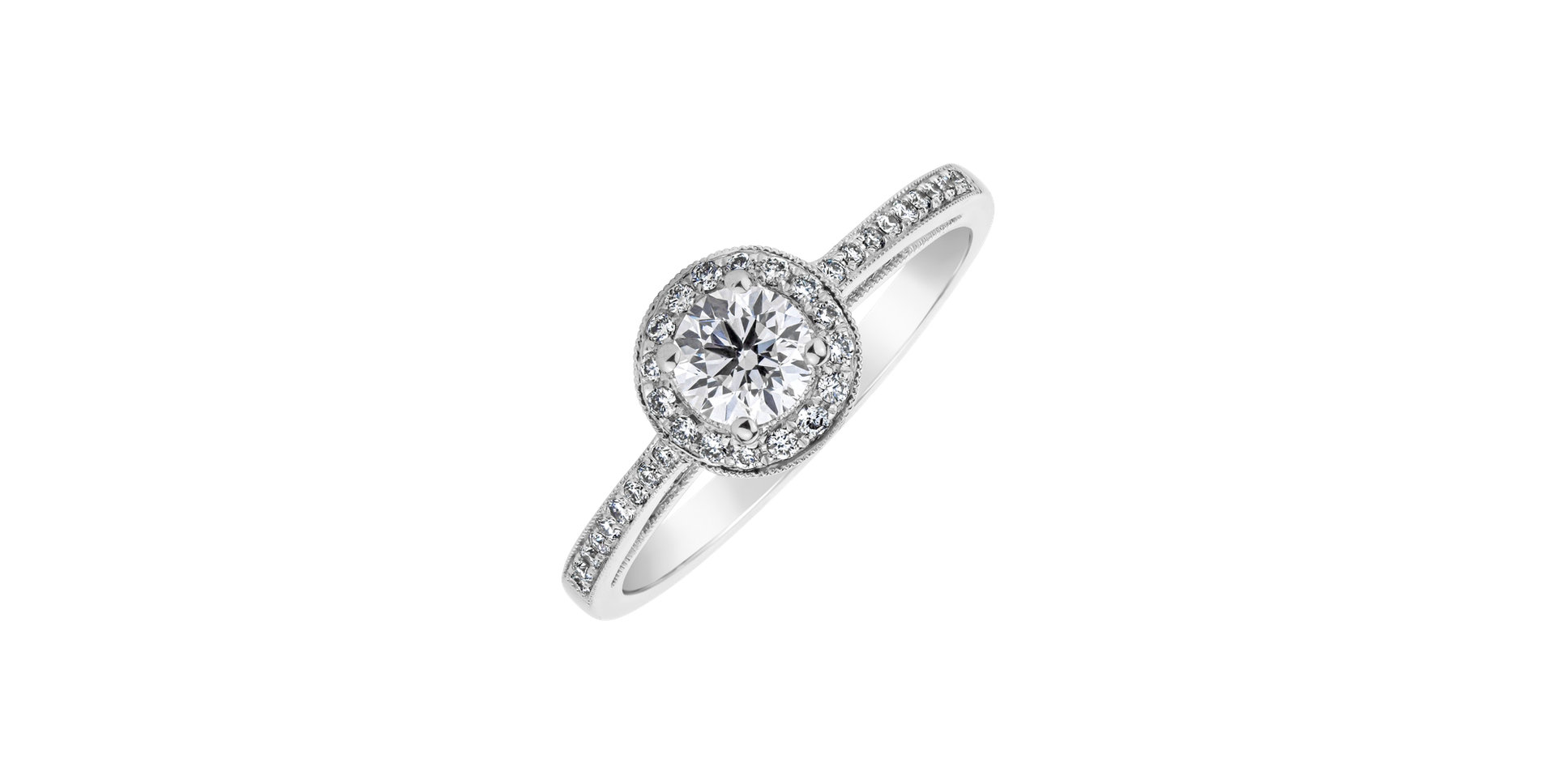 Prsteň s diamantmi Luxurious Shine