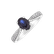 Prsteň s zafírom a diamantmi Night Lady2