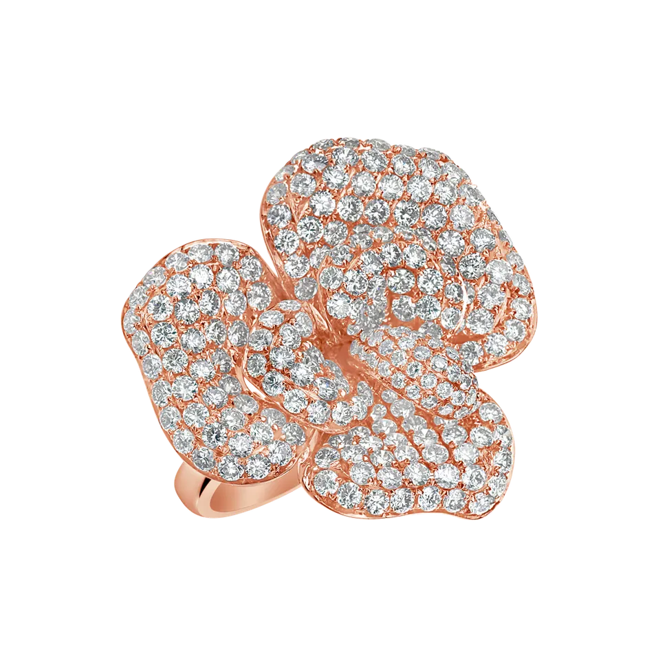 Prsteň s diamantmi Moon Orchid