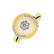 Prsteň s diamantmi Metal Flower2