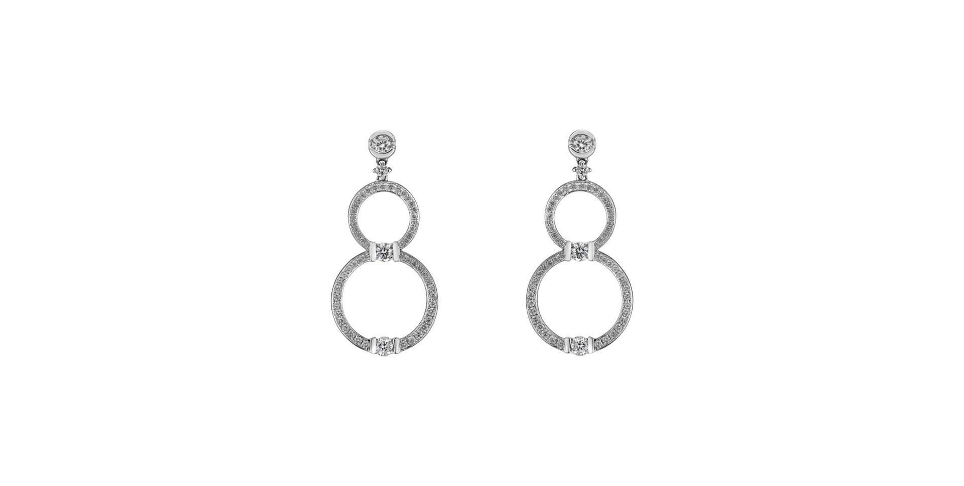 Náušnice s diamantmi Heaven Sparkle