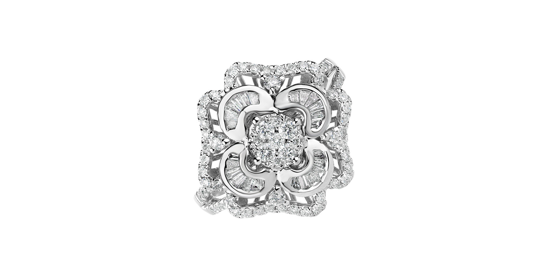 Prsteň s diamantmi Royal Blossom