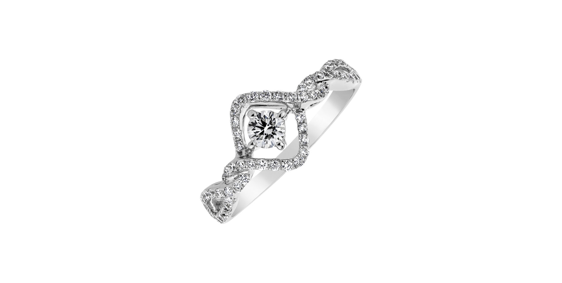 Prsteň s diamantmi Silence of Luxury
