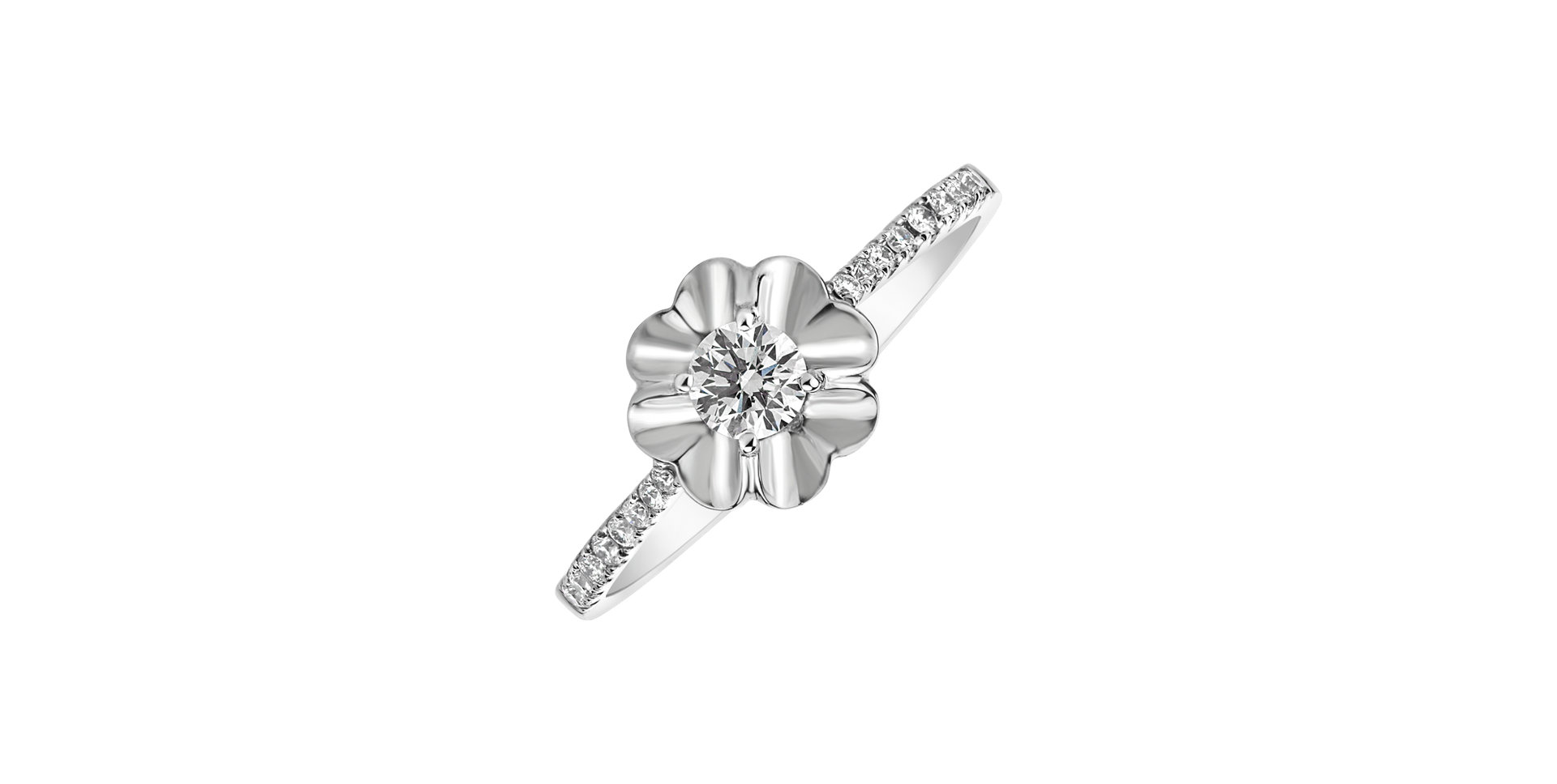 Prsteň s diamantmi Flower Vow