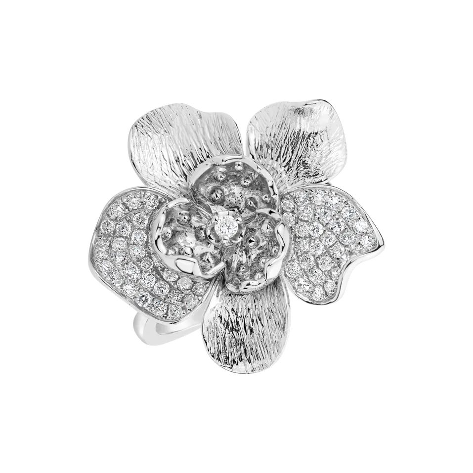 Prsteň s diamantmi Magic Flora