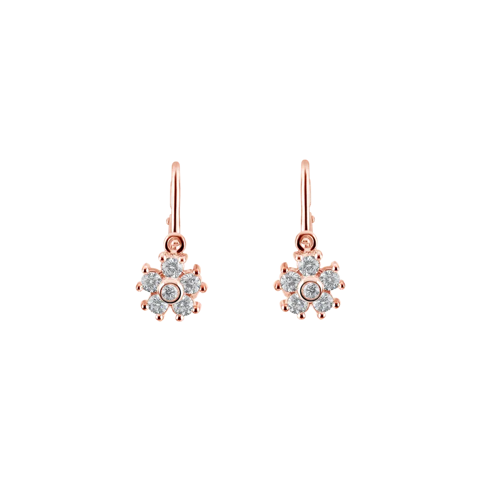 Detské náušnice s diamantmi Diamond Emotion