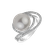 Prsteň s perlou a diamantmi Ocean Vortex2