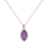 Přívěsok s ametystom a diamantmi Nariko2