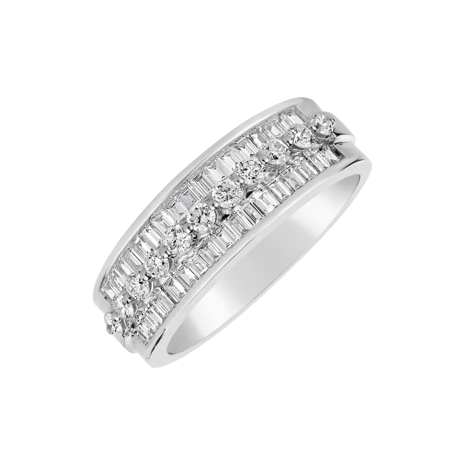 Prsteň s diamantmi Crystal Shine
