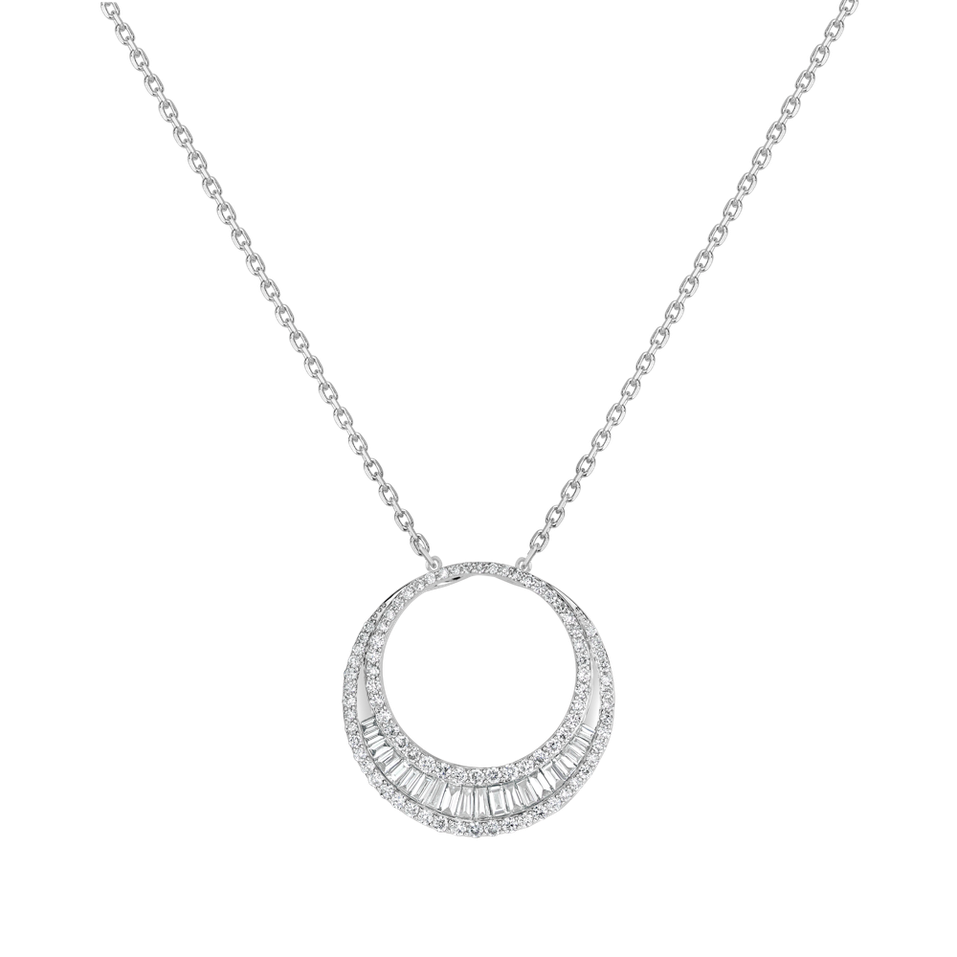 Přívěsok s diamantmi Double Line