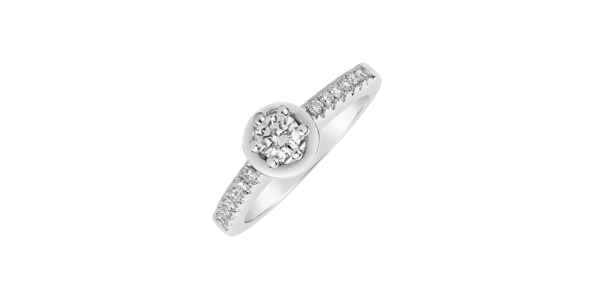 Prsteň s diamantmi Crystal Lune