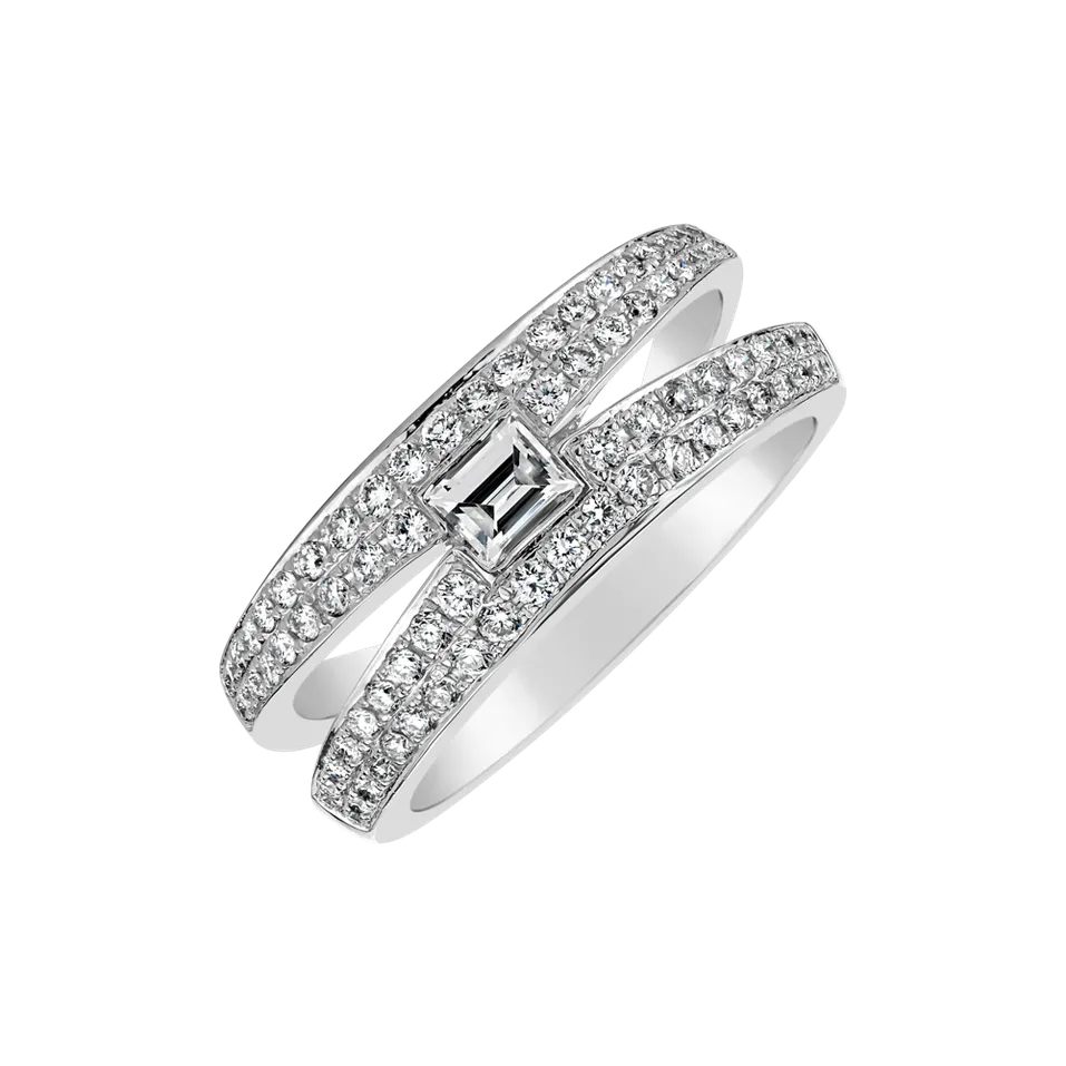 Prsteň s diamantmi Unique Love