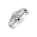 Prsteň s diamantmi Interrupted Infinity2