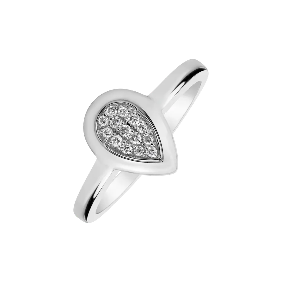 Prsteň s diamantmi Glamorous Drop
