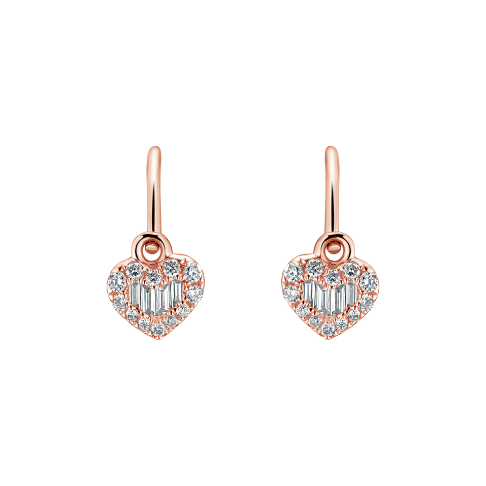 Detské náušnice s diamantmi Eden Hearts