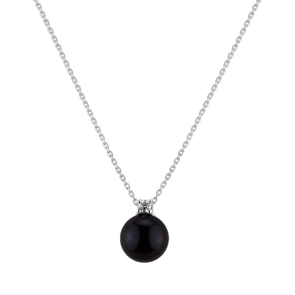 Přívěsok s perlou a diamantom Duchess Treasure