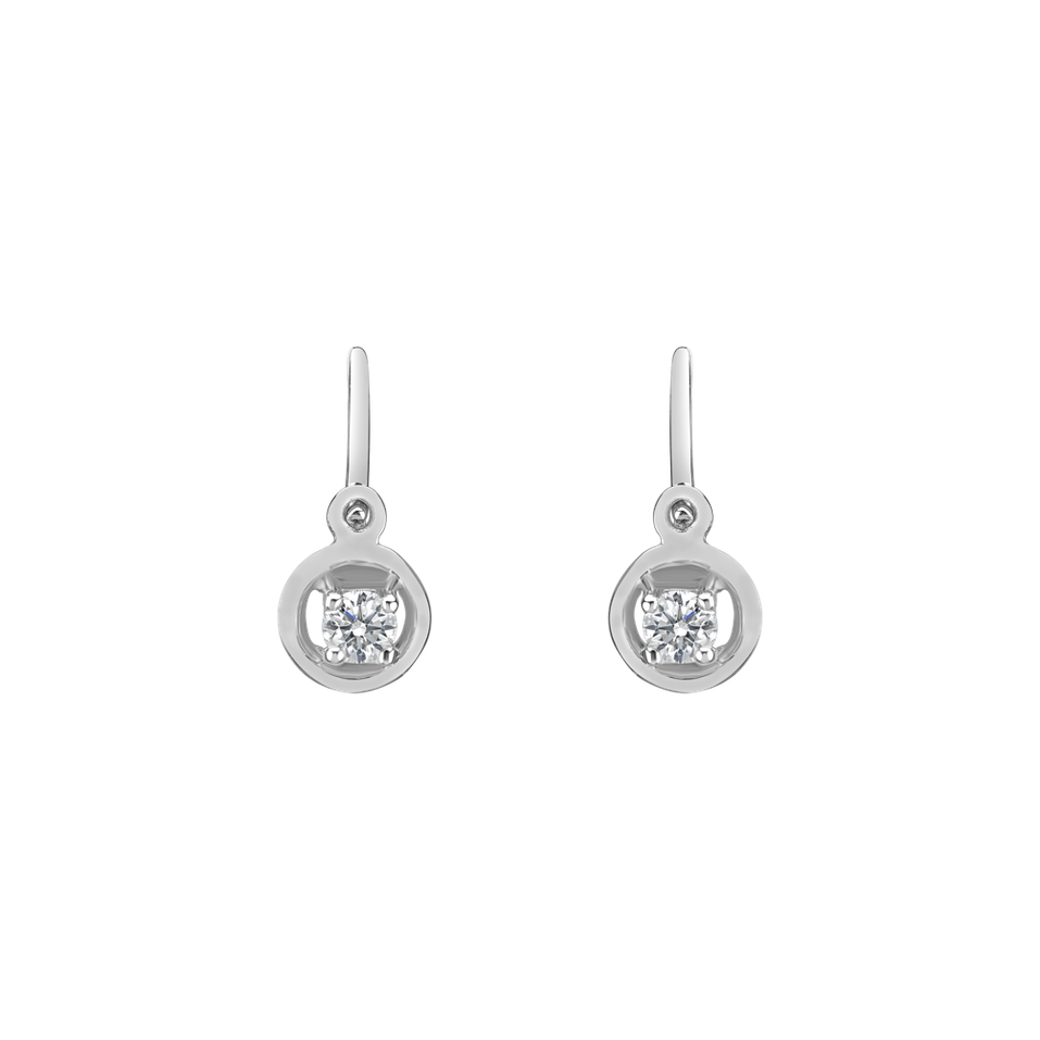 Detské náušnice s diamantom Gold Baby