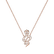 Náhrdelník s bielymi a čiernymi diamantmi Snake of Eden2
