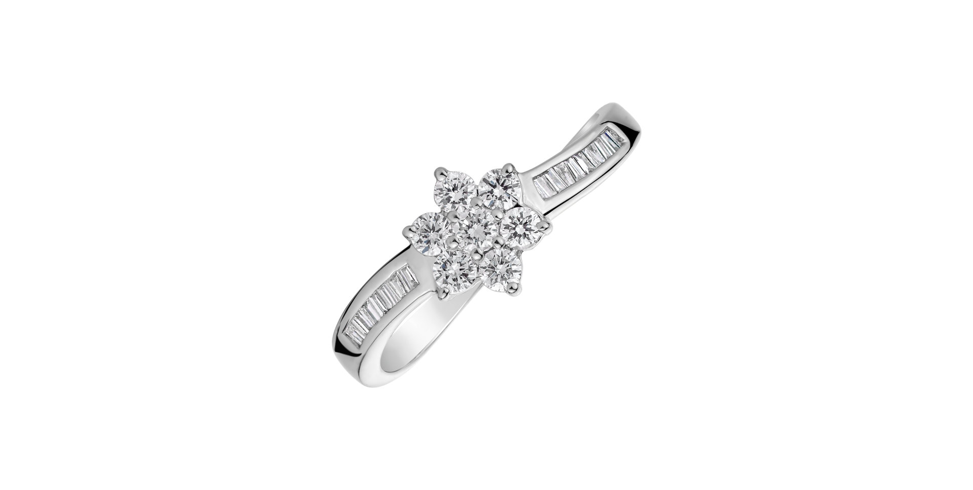 Prsteň s diamantmi Snow Glaze