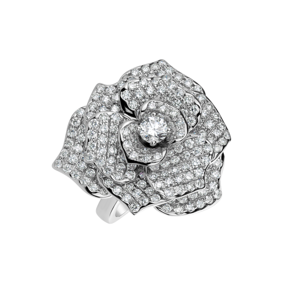 Prsteň s diamantmi Heavenly Rose