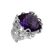 Prsteň s ametystom a diamantmi Delicia2