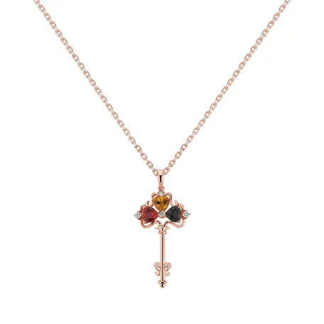 Přívěsok s diamantmi a zafírmi Autumn Key