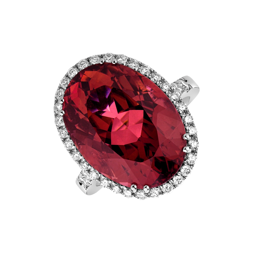 Prsteň s turmalínom a diamantmi Lady Fatal