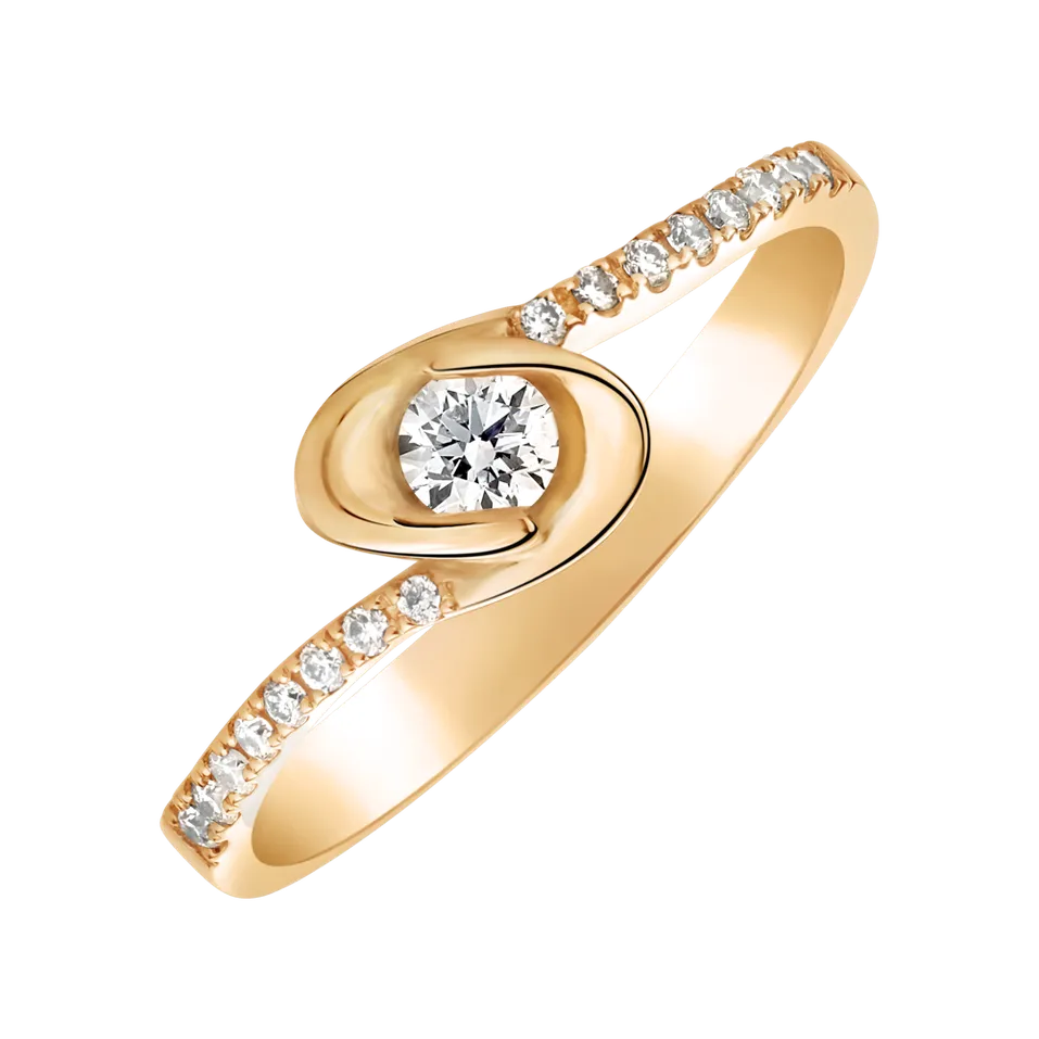 Prsteň s diamantmi Dazzling Love