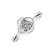 Prsteň s diamantom Minimalist Flower2